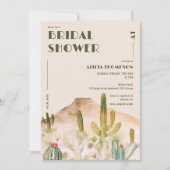 Boho woestijncactus Arizona bruidsdouche Kaart (Voorkant)