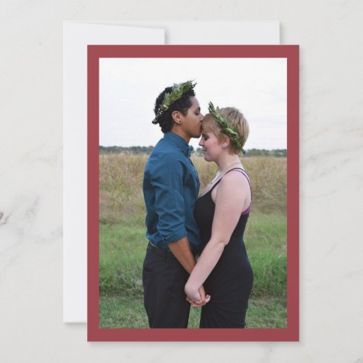 Boho woestijncactus Arizona destination wedding Save The Date (Achterkant)