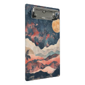 Boho Woestijnmaan Indigo Koper Hemellandschap Mini Klembord (Schuin)