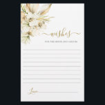 Boho woestijnwensen voor de bruid kaart<br><div class="desc">Boho woestijnwensen voor het bruidspaar kaart</div>