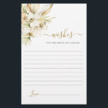 Boho woestijnwensen voor de bruid kaart<br><div class="desc">Boho woestijnwensen voor het bruidspaar kaart</div>