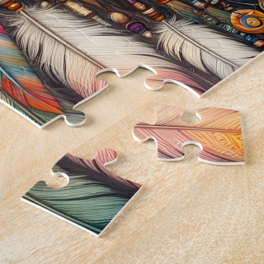 Boho Wolf Droomvanger Legpuzzel (Zijkant)