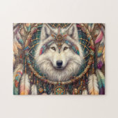 Boho Wolf Droomvanger Legpuzzel (Horizontaal)