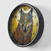 Boho Wolf Surreal Wildlife Art (Hoek)