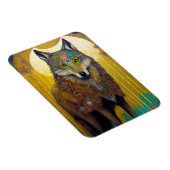 Boho Wolf Surreal Wildlife Art Magneet (Rechterzijde)