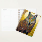 Boho Wolf Surreal Wildlife Art Planner (Display)