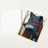Boho Wolf Surreal Wildlife Art Planner (Display)