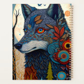 Boho Wolf Surreal Wildlife Art Planner (Achterkant)