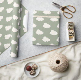 Boho Wolken Lucht Eenvoudig Geslacht Neutraal Kind Cadeaupapier