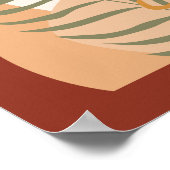 Boho Woman Illustration, Earthy Tones Poster (Hoek)