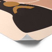 Boho Woman Illustration, Earthy Tones Poster (Hoek)