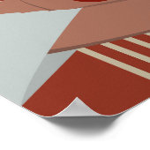 Boho Woman Illustration, Earthy Tones Poster (Hoek)