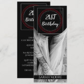 Boho Woman in Pet met Tattoo 21e verjaardag Kaart (Voorkant / Achterkant)