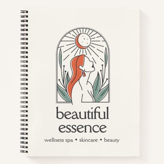 BOHO WOMAN LOGO VERLAAT MOON ARCH WELLNESS SPA NOTITIEBOEK (Voorkant)