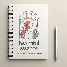 BOHO WOMAN LOGO VERLAAT MOON ARCH WELLNESS SPA NOTITIEBOEK