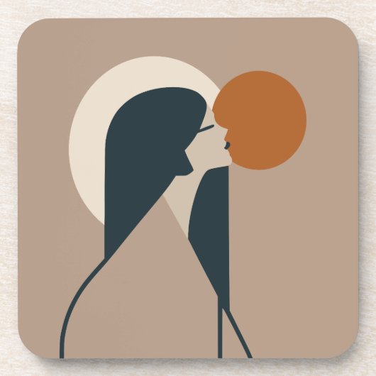 Boho Woman Sun Bier Onderzetter (Voorkant)