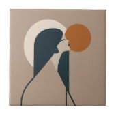 Boho Woman Sun Tegeltje (Voorkant)