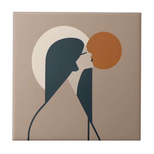 Boho Woman Sun Tegeltje (Voorkant)