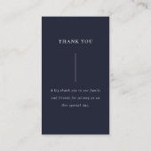 BOHO WOOD FLORAL FLOTHER ANTLER WEDDING DANK JE VISITEKAARTJE (Achterkant)