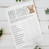 Boho Woodland Animal Baby shower Scattegories spel Flyer