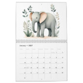 Boho Woodland Animals 2025 Kalender 12 maanden (Jan 2027)