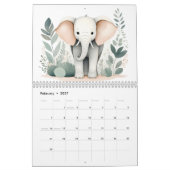 Boho Woodland Animals 2025 Kalender 12 maanden (Feb 2027)