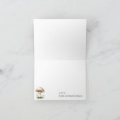 Boho Woodland Animals Baby shower Bedankkaart (Binnen)