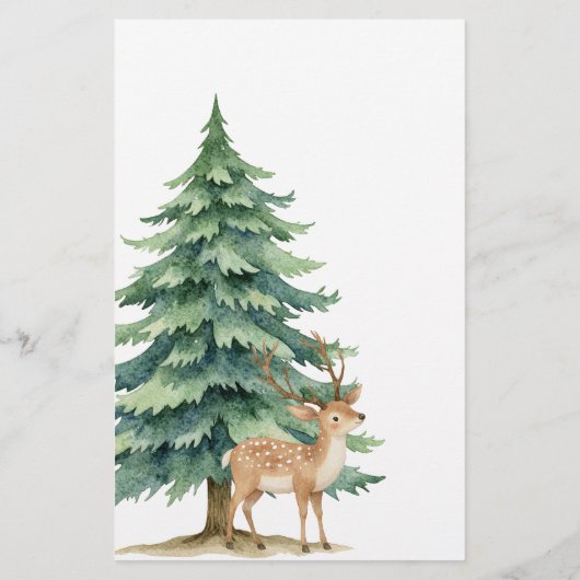 Boho Woodland Animals Baby shower boek Emoji spel Flyer (Achterkant)