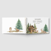 Boho Woodland Animals Baby shower Gastenboek (Volledig)