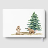 Boho Woodland Animals Baby shower Gastenboek (Achterkant)