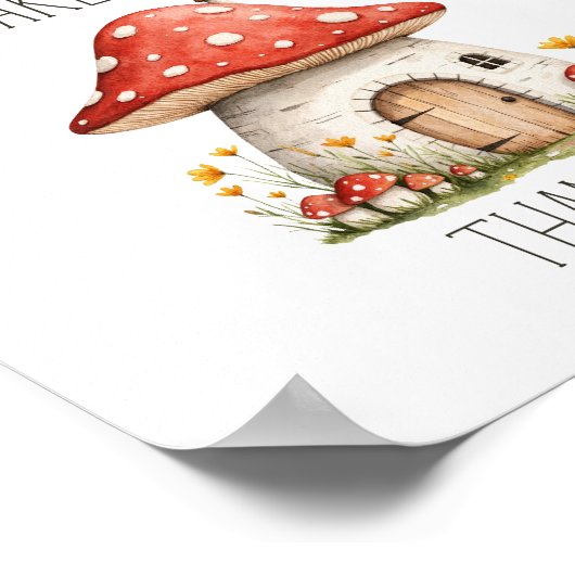 Boho Woodland Animals Baby shower geeft de voorkeu Poster (Hoek)