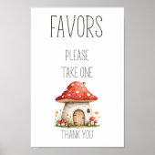 Boho Woodland Animals Baby shower geeft de voorkeu Poster (Voorkant)