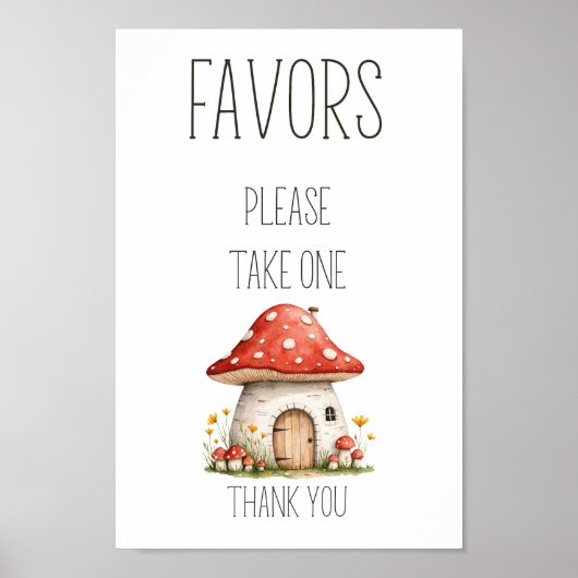 Boho Woodland Animals Baby shower geeft de voorkeu Poster (Voorkant)