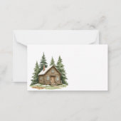 Boho Woodland Animals Baby shower Luier Raffle Notitiekaartje (Achterkant)