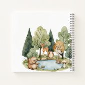 Boho Woodland Animals Baby shower Notitieboek (Achterkant)