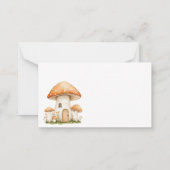 Boho Woodland Animals Baby Shower Notitiekaartje (Achterkant)