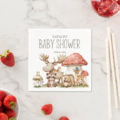 Boho Woodland Animals Baby shower Servet (Insitu)