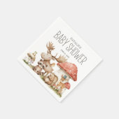 Boho Woodland Animals Baby shower Servet (Hoek)