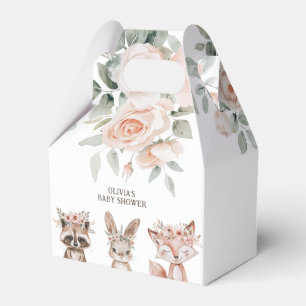 Boho Woodland Animals & Floral Baby shower Bedankdoosjes