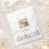 Boho Woodland Animals & Floral Baby shower Bedankzakje (Geknipt)