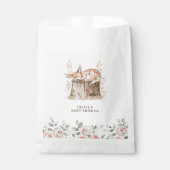Boho Woodland Animals & Floral Baby shower Bedankzakje (Voorkant)