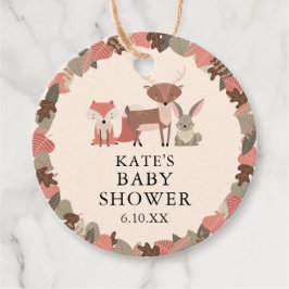 Boho Woodland Animals Forest Baby shower Bedankjes Labels