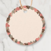 Boho Woodland Animals Forest Baby shower Bedankjes Labels (Achterkant)