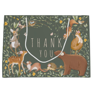 Boho Woodland Animals Forest Friends Baby shower Groot Cadeauzakje