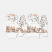 Boho Woodland Animals Genderneutraal Baby shower Bedankdoosjes (Uitgevouwen)