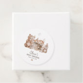Boho Woodland Animals Genderneutraal Baby shower Bedankjes Labels (In situ)