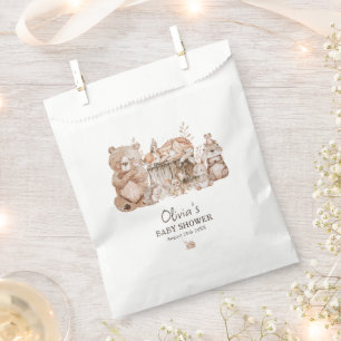 Boho Woodland Animals Genderneutraal Baby shower Bedankzakje