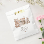 Boho Woodland Animals Genderneutraal Baby shower Bedankzakje (Gezegeld)