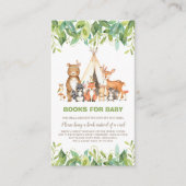Boho Woodland Animals Green Forest Breng een boek Informatiekaartje (Voorkant)