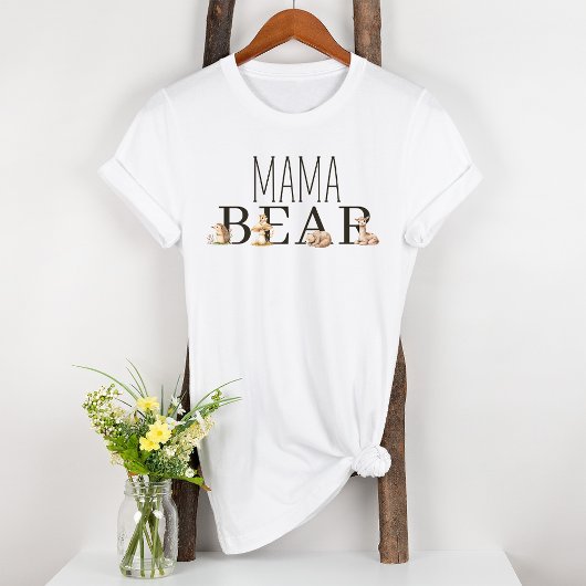 Boho Woodland Animals Maternity Mama Beer T-shirt
